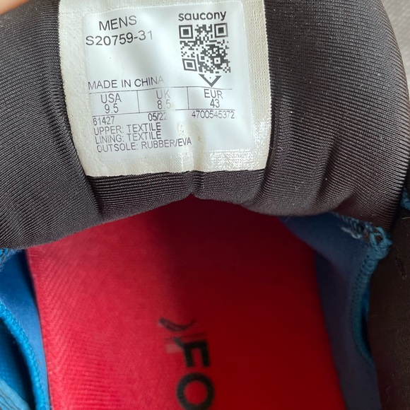 Saucony Endorphin Shift 2 Men’s Running Shoes | Blue/Red | Size 9.5 - Picture 4 of 14